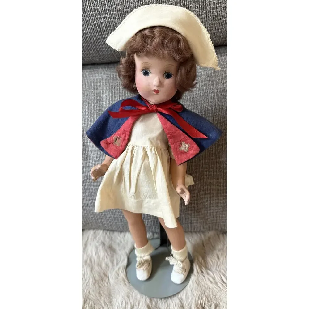 Vintage Composition Dolls Effanbee? Nurse & AMCHAR Baby Voice Box Pair